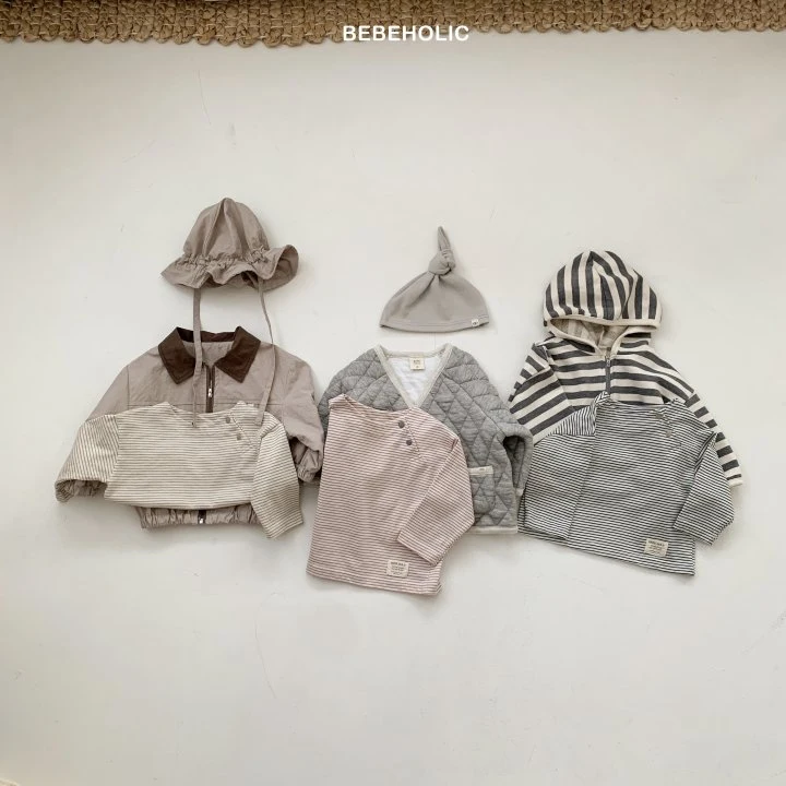 Bebe Holic - Korean Baby Fashion - #babyoutfit - Miles Stripe Tee - 2