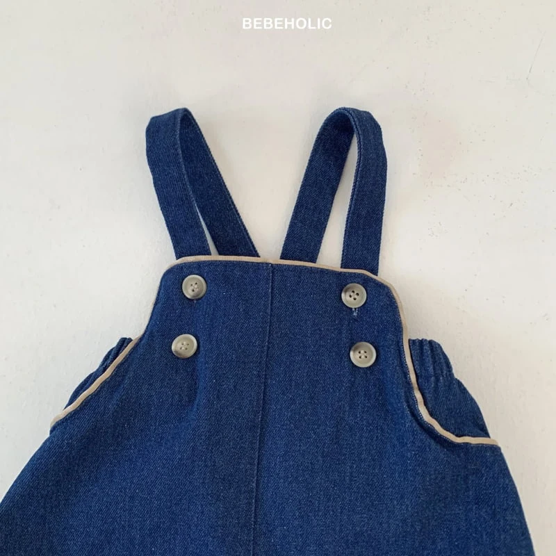 Bebe Holic - Korean Baby Fashion - #babyoutfit - River Denim Suspenders - 12