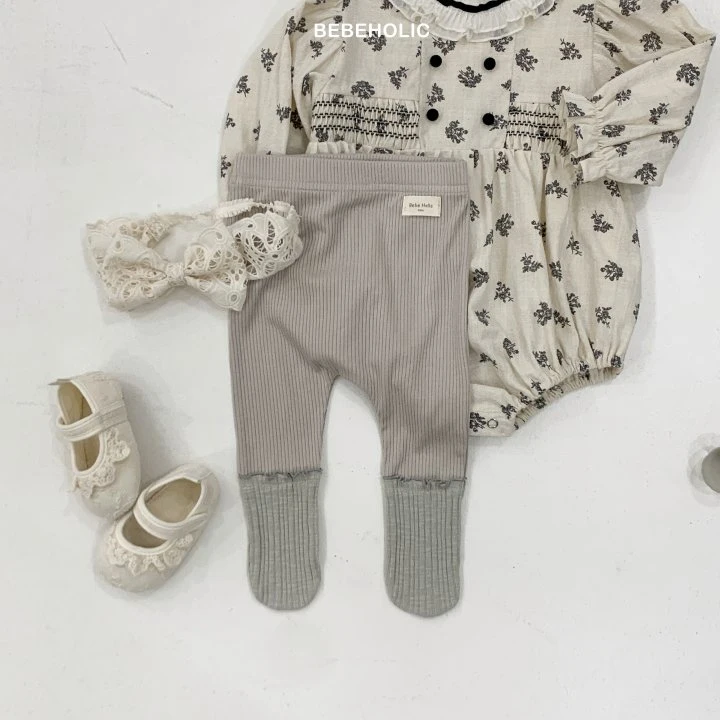 Bebe Holic - Korean Baby Fashion - #onlinebabyshop - Layering Foot Leggings - 5