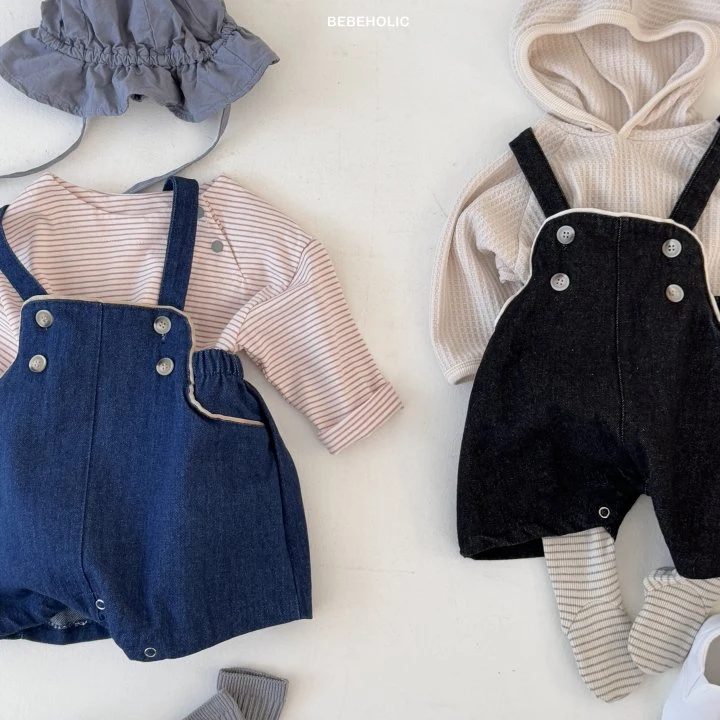 Bebe Holic - Korean Baby Fashion - #onlinebabyshop - River Denim Suspenders