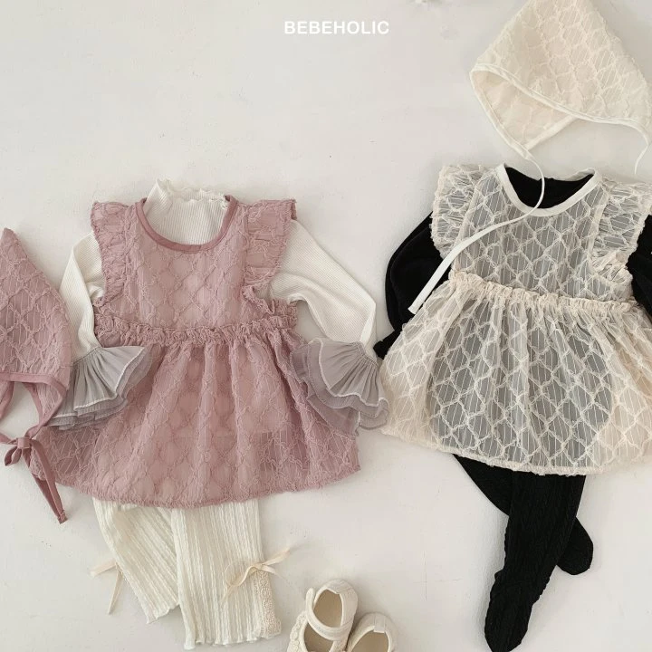 Bebe Holic - Korean Baby Fashion - #smilingbaby - Milky Bonnet Set