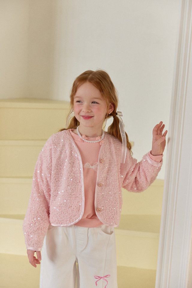 Berry Berry - Korean Children Fashion - #designkidswear - Spangle Cardigan - 6