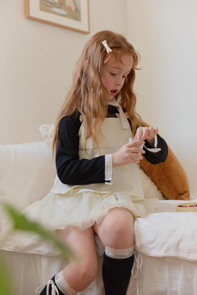 Berry Berry - Korean Children Fashion - #stylishchildhood - Creme Bustier Skirt Set (with underpants) - 10