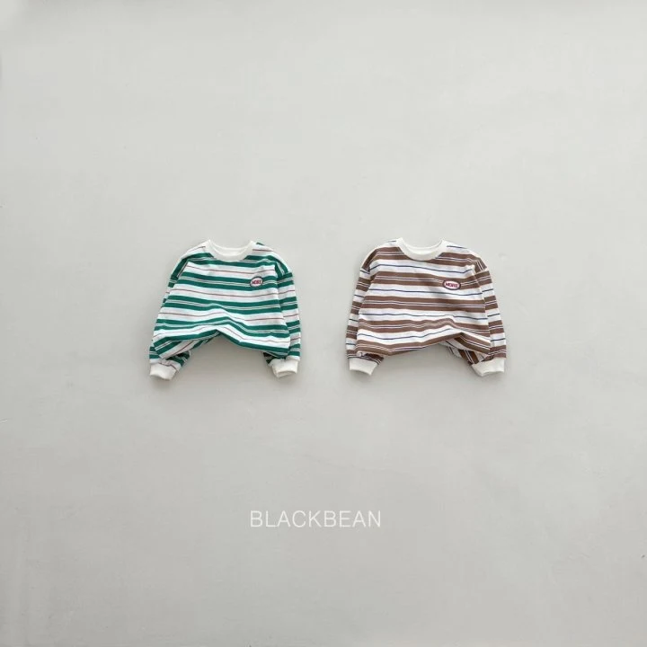 Black Bean - Korean Children Fashion - #kidsshorts - More Stripe Tee