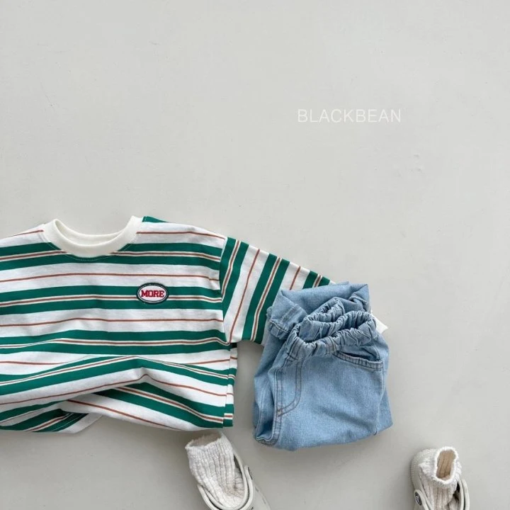 Black Bean - Korean Children Fashion - #magicofchildhood - More Stripe Tee - 6