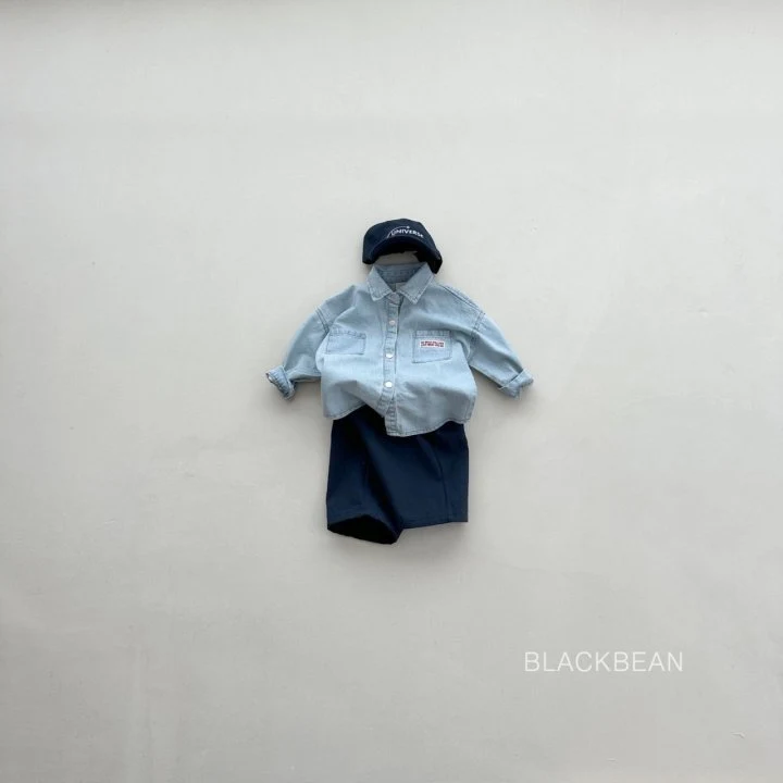 Black Bean - Korean Children Fashion - #stylishchildhood - Stone Denim Shirt - 7