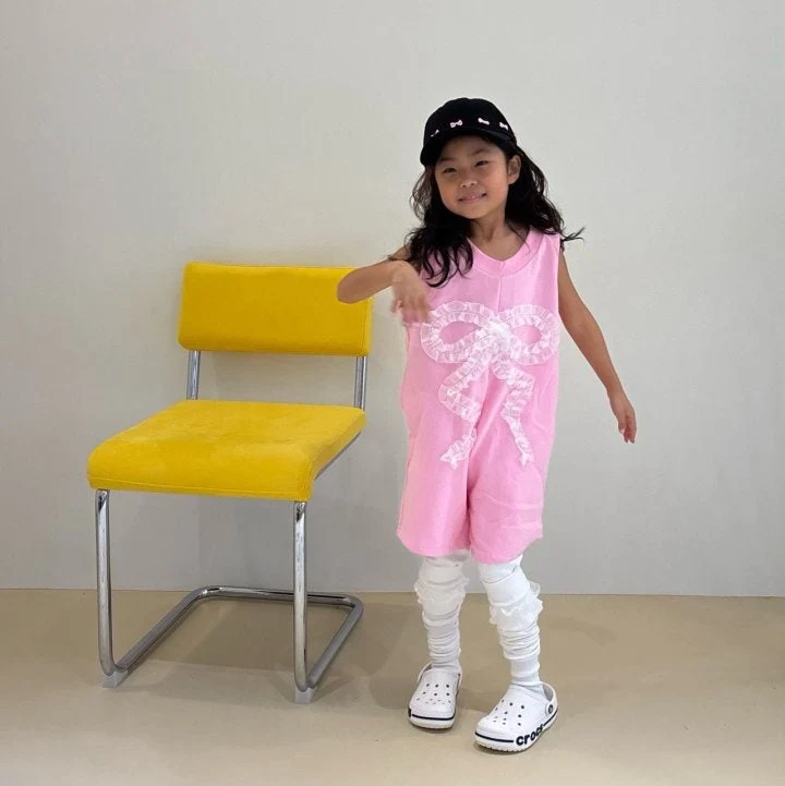 Bobo j - Korean Children Fashion - #Kfashion4kids - Big Ribbon Jumpsuit - 8