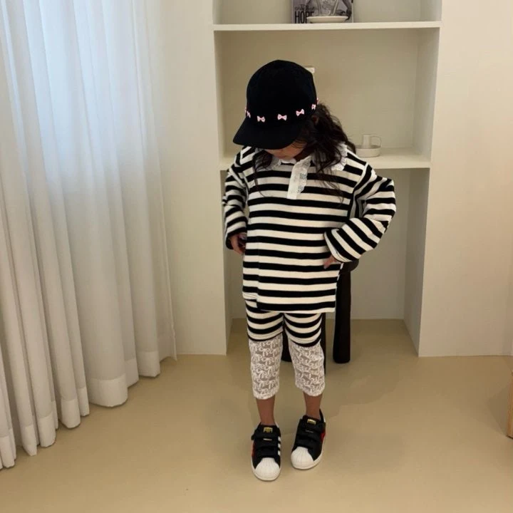 Bobo j - Korean Children Fashion - #magicofchildhood - Stripe Leggings - 9