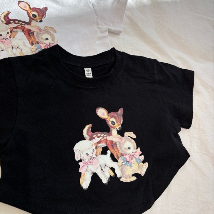 Bobo j - Korean Children Fashion - #todddlerfashion - Deer Rabbit Sheep Tee - 11