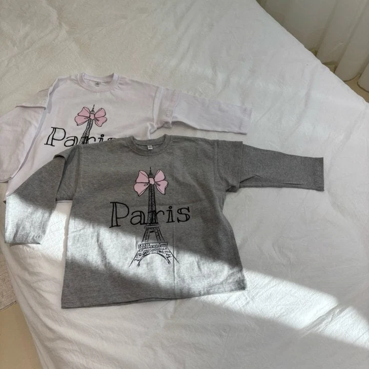 Bobo j - Korean Women Fashion - #womensfashion - Paris Long Tee (with Mom)