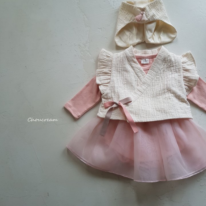 Choucream - Korean Baby Fashion - #babyclothing - Bebe Girl Hanbok Set (set of 3) - 3