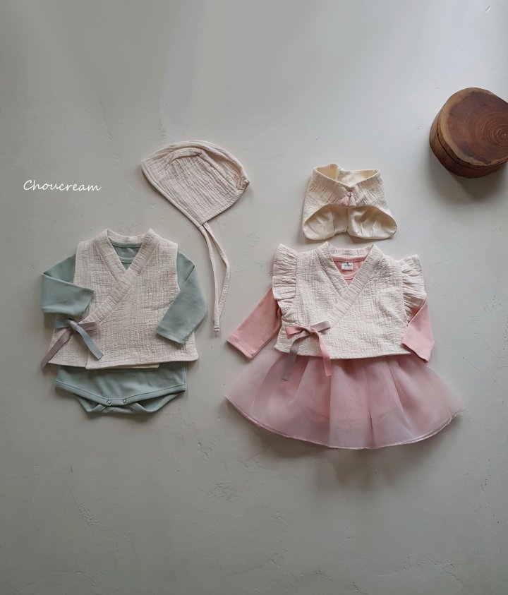 Choucream - Korean Baby Fashion - #babyfashion - Bebe Boy Hanbok Set (set of 3) - 4