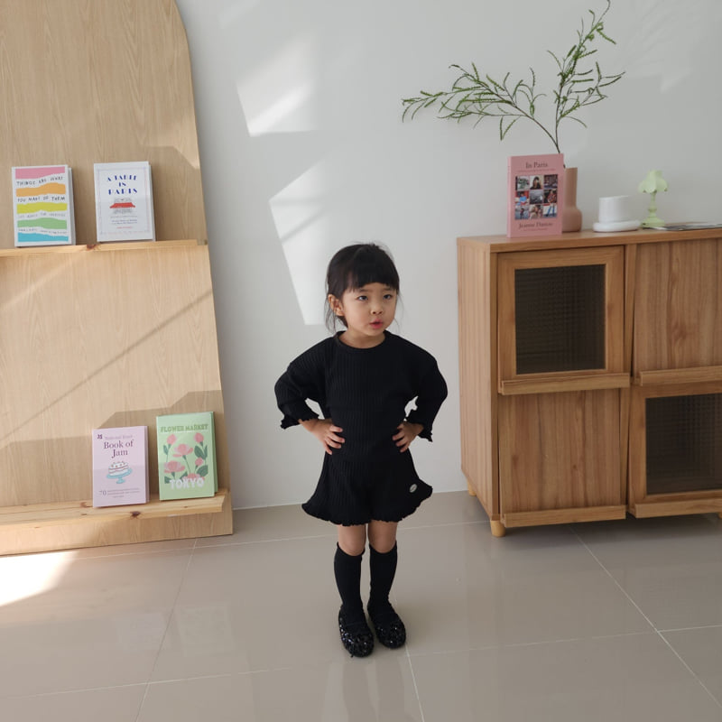 Color - Korean Children Fashion - #minifashionista - Bonbon Top Bottom Set - 3