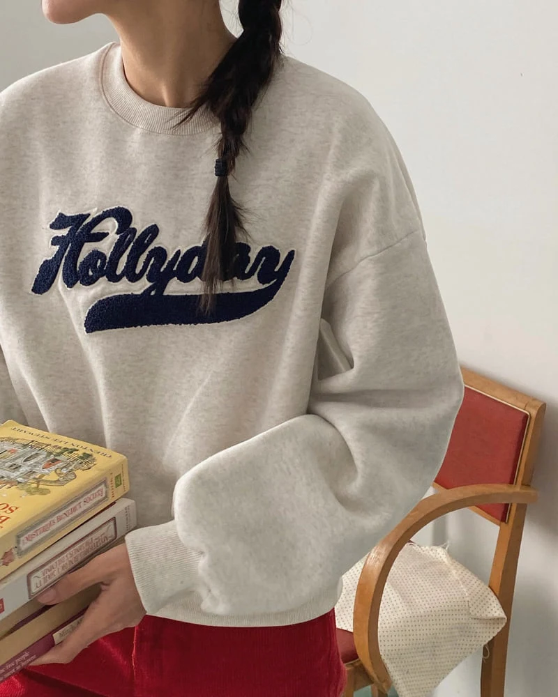 Diana - Korean Women Fashion - #momslook - Holly Sweatshirts - 10