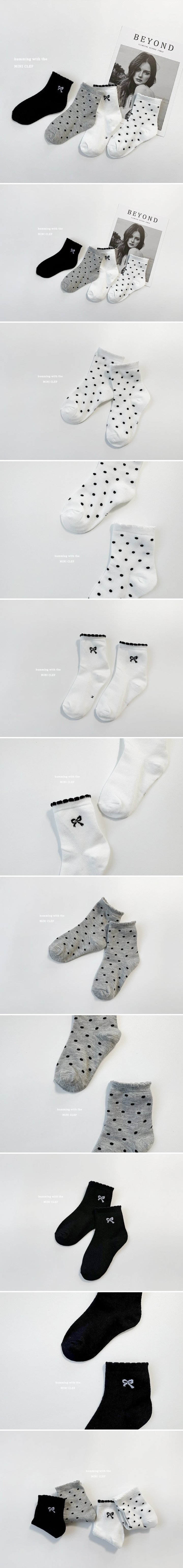 Dominico - Korean Baby Fashion - #babyclothing - Ribbon Dot Socks