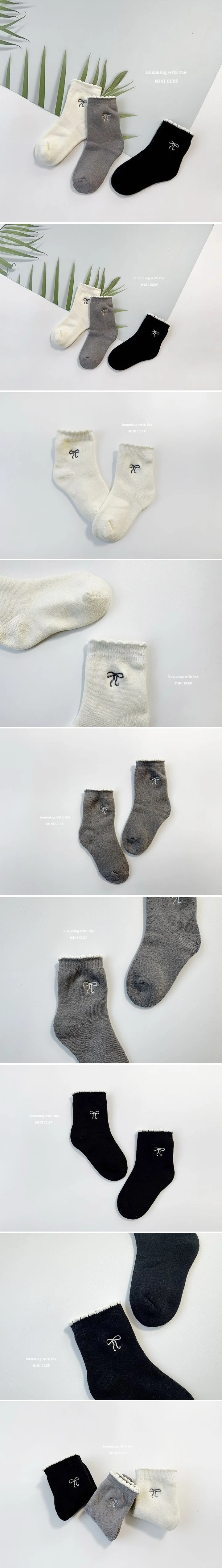 Dominico - Korean Baby Fashion - #babygirlfashion - Ribbon Talk Socks