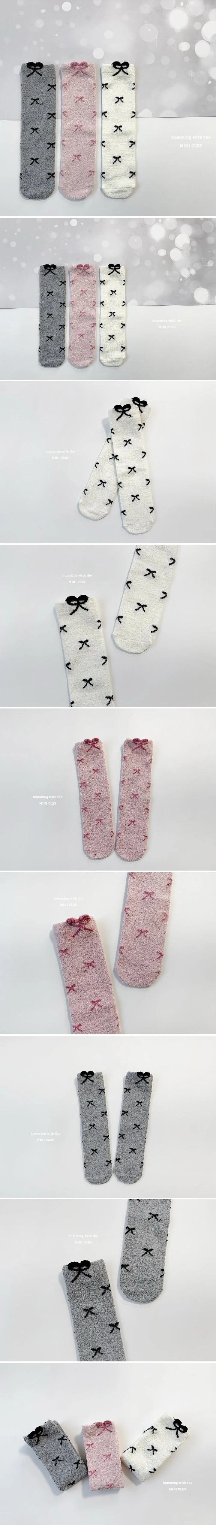 Dominico - Korean Children Fashion - #designkidswear - Warm Ribbon Socks (set of 3)