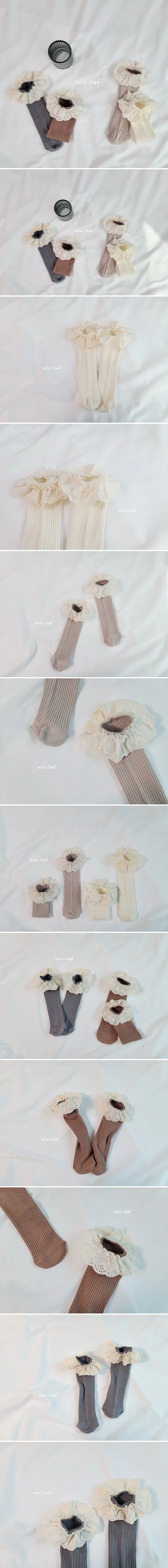 Dominico - Korean Children Fashion - #discoveringself - Cotton Frill Ribbed Socks (set of 2)