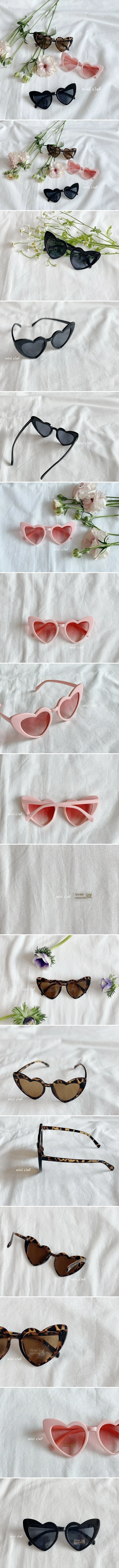 Dominico - Korean Children Fashion - #minifashionista - Heart Sunglasses