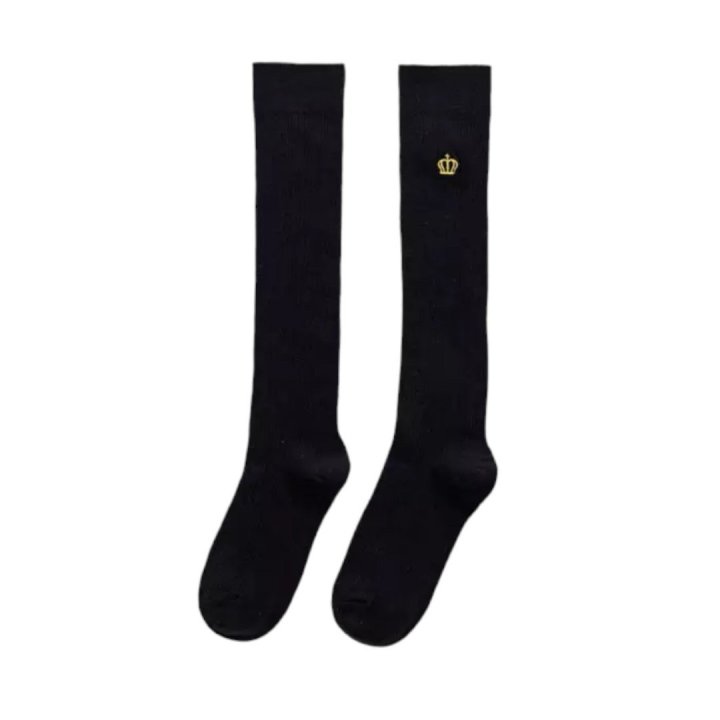 Dudie - Korean Children Fashion - #designkidswear - Crown Long Socks Set (set of 2) - 6