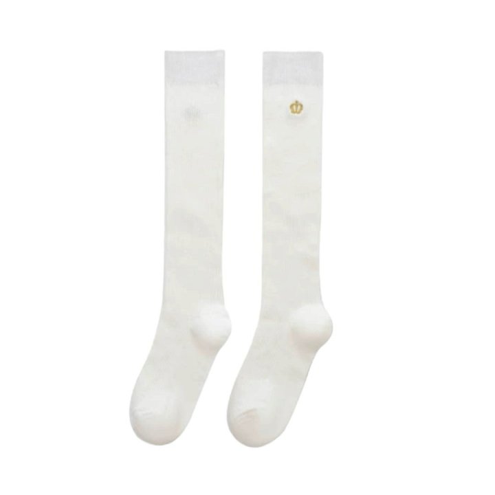 Dudie - Korean Children Fashion - #discoveringself - Crown Long Socks Set (set of 2) - 7