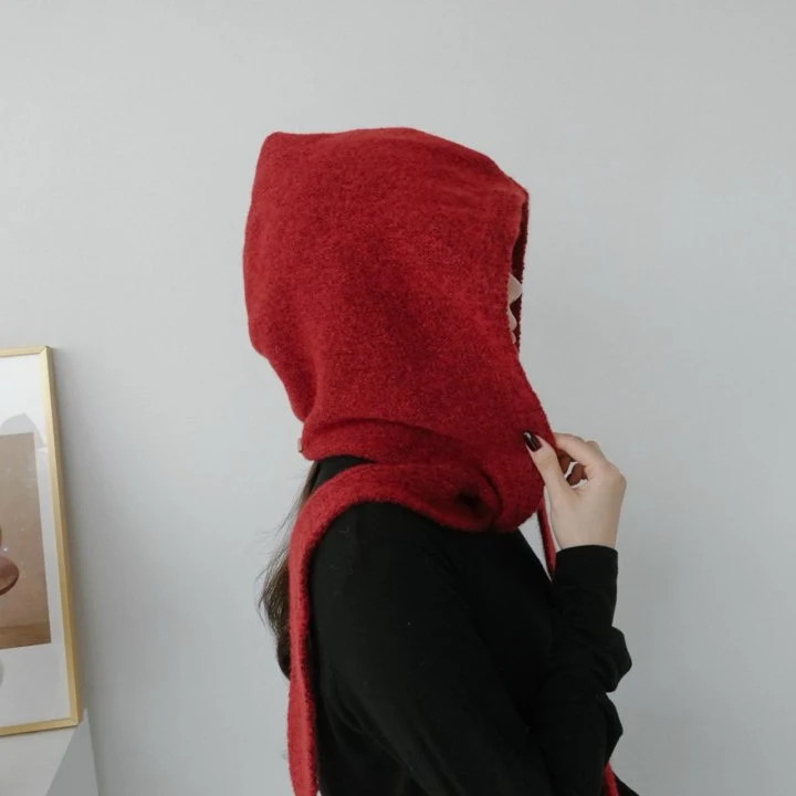 Eeiitt - Korean Women Fashion - #momslook - Revere Knit Balaclava - 12