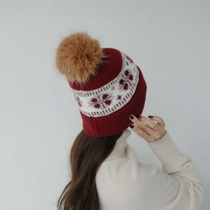 Eeiitt - Korean Women Fashion - #momslook - Snow Ball Beanie - 11