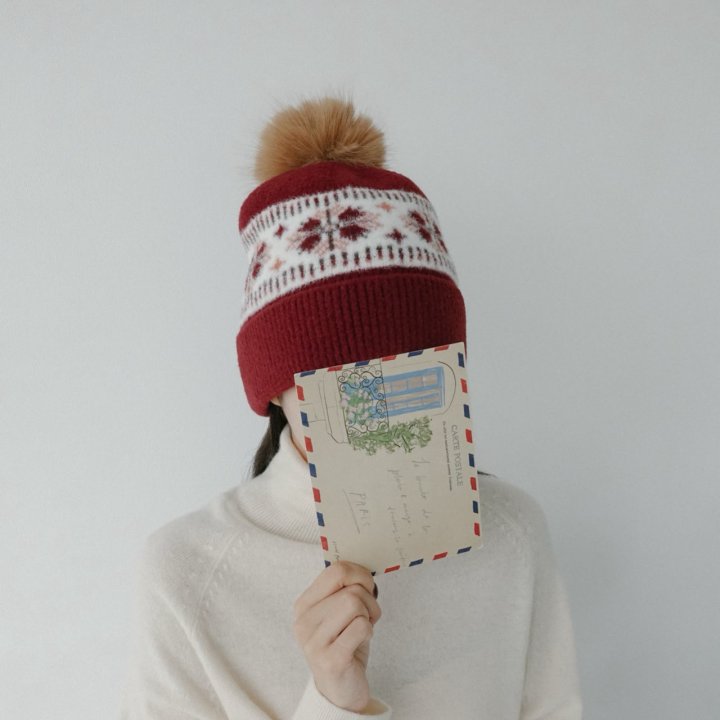 Eeiitt - Korean Women Fashion - #momslook - Snow Ball Beanie - 12