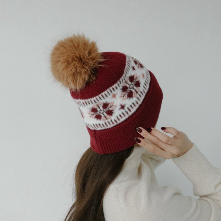 Eeiitt - Korean Women Fashion - #momslook - Snow Ball Beanie - 8