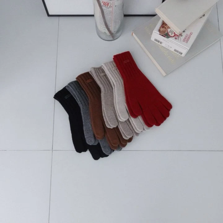 Eeiitt - Korean Women Fashion - #momslook - Wool Ribbed Gloves - 12