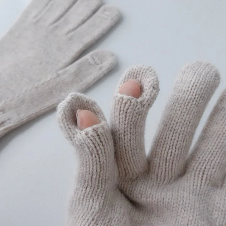 Eeiitt - Korean Women Fashion - #momslook - Wool Ribbed Gloves - 8