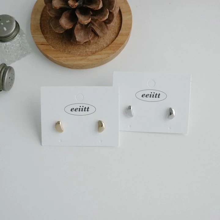 Eeiitt - Korean Women Fashion - #momslook - Simple Mini Bean Earrings - 8