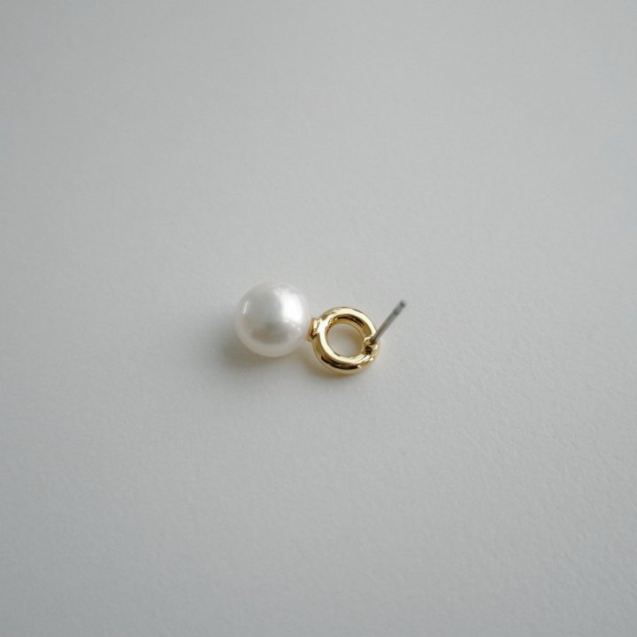 Eeiitt - Korean Women Fashion - #womensfashion - Lemore Circle Pearl Earrings - 4