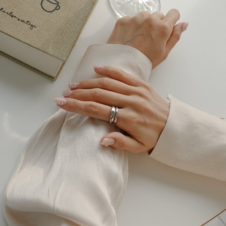 Eeiitt - Korean Women Fashion - #momslook - Kieran Two Line Ring - 10