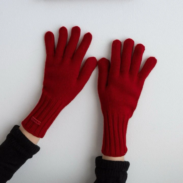 Eeiitt - Korean Women Fashion - #pursuepretty - Wool Ribbed Gloves - 2