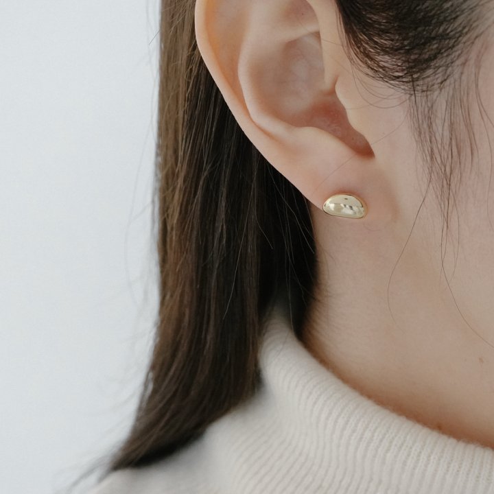 Eeiitt - Korean Women Fashion - #restrostyle - Simple Mini Bean Earrings