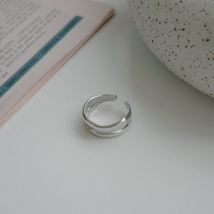 Eeiitt - Korean Women Fashion - #thelittlethings - Kieran Two Line Ring - 5