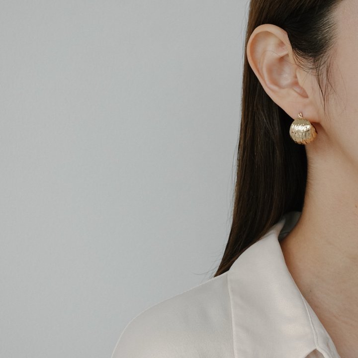 Eeiitt - Korean Women Fashion - #womensfashion - More Wrinkle Ring Earrings - 10