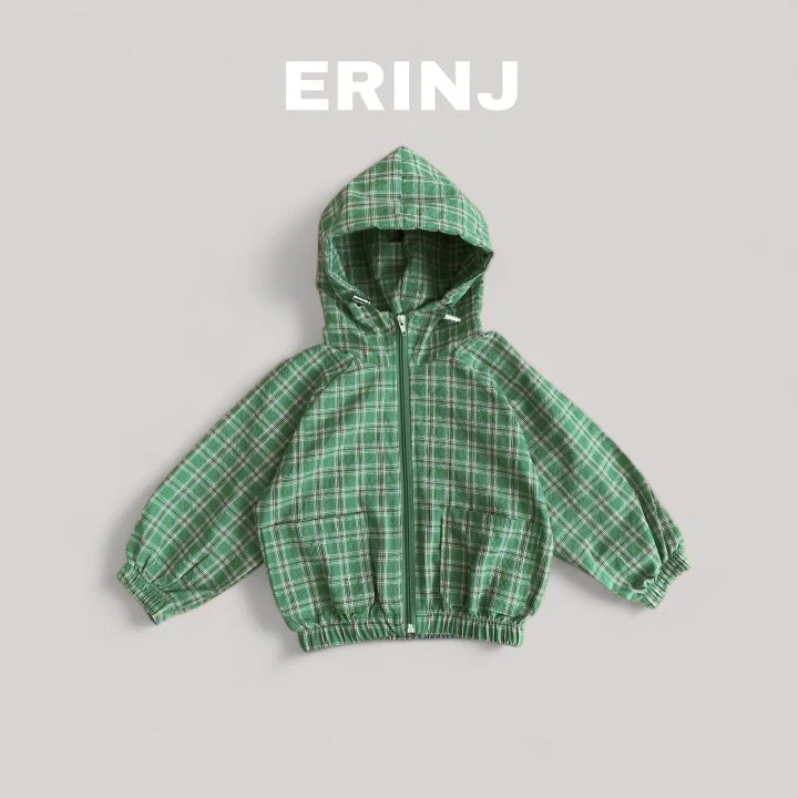 Erin J - Korean Children Fashion - #Kfashion4kids - Checked Hooded Jumper - 3