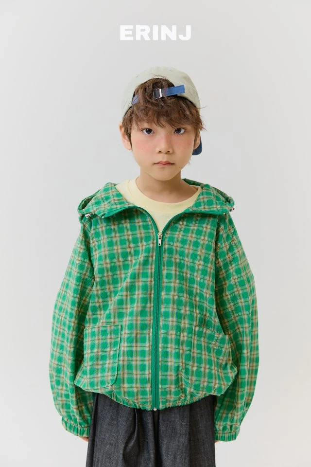 Erin J - Korean Children Fashion - #childofig - Checked Hooded Jumper - 9