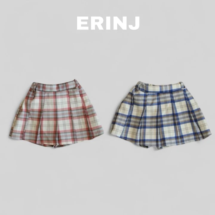 Erin J - Korean Children Fashion - #littlefashionista - Check Skirt Pants