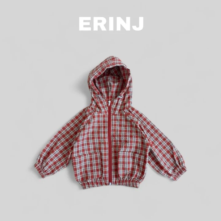 Erin J - Korean Children Fashion - #magicofchildhood - Checked Hooded Jumper - 5