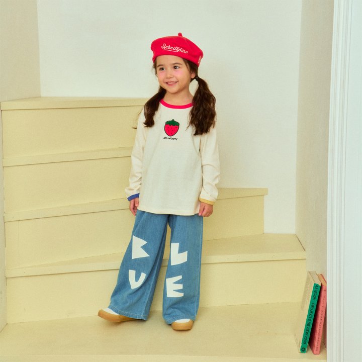 Firstblue - Korean Children Fashion - #Kfashion4kids - Fruit Embroidery Tee - 2