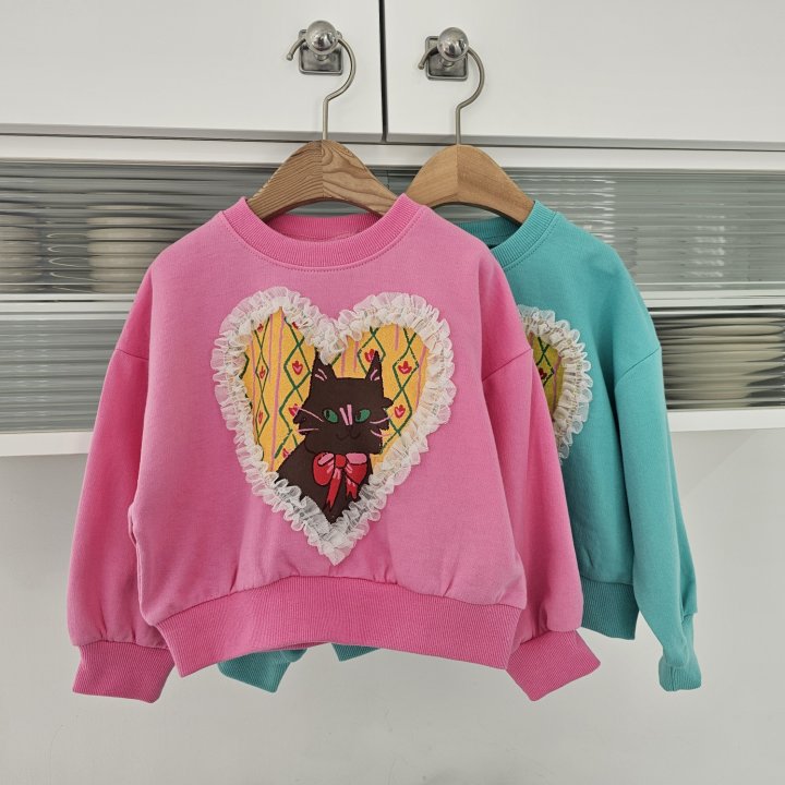 Firstblue - Korean Children Fashion - #childrensboutique - Heart Printed Sweatshirts - 9