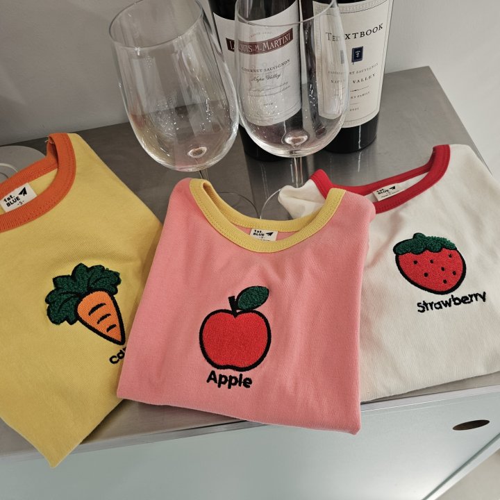 Firstblue - Korean Children Fashion - #childrensboutique - Fruit Embroidery Tee - 11