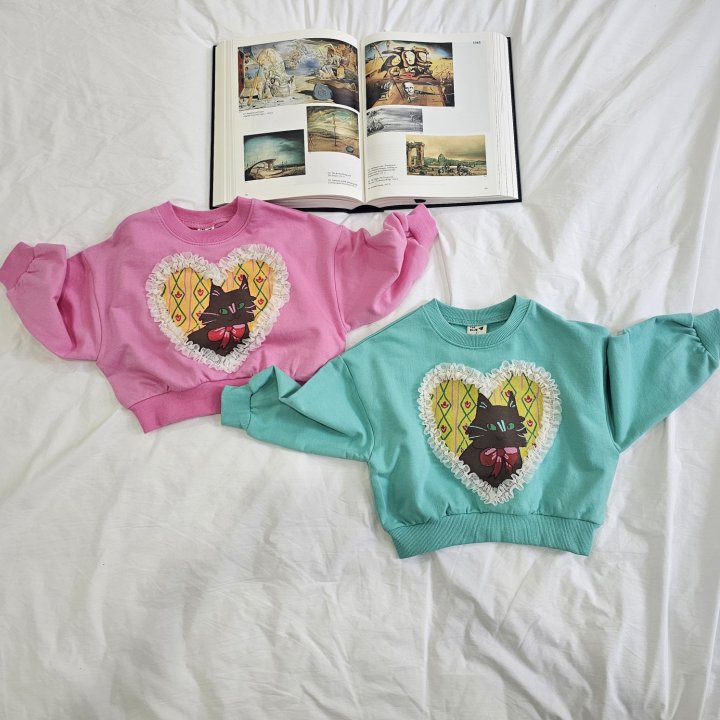 Firstblue - Korean Children Fashion - #designkidswear - Heart Printed Sweatshirts - 10