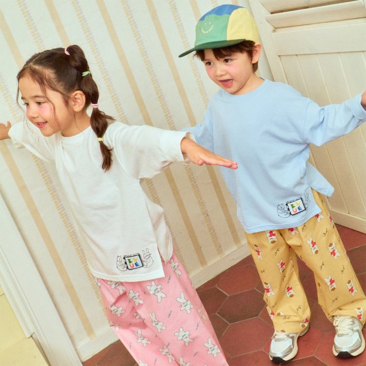 Firstblue - Korean Children Fashion - #designkidswear - Side Slit Long Tee - 4