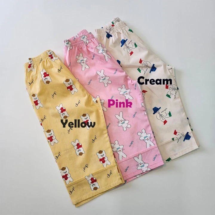 Firstblue - Korean Children Fashion - #kidsshorts - Going To School Printed Pants - 3