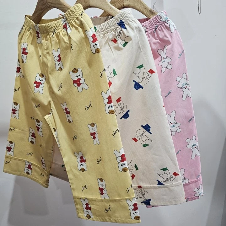 Firstblue - Korean Children Fashion - #kidsshorts - Going To School Printed Pants - 4