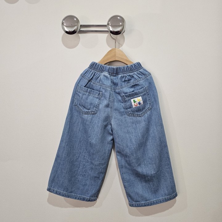 Firstblue - Korean Children Fashion - #kidsstore - Blue Printed Jeans - 3